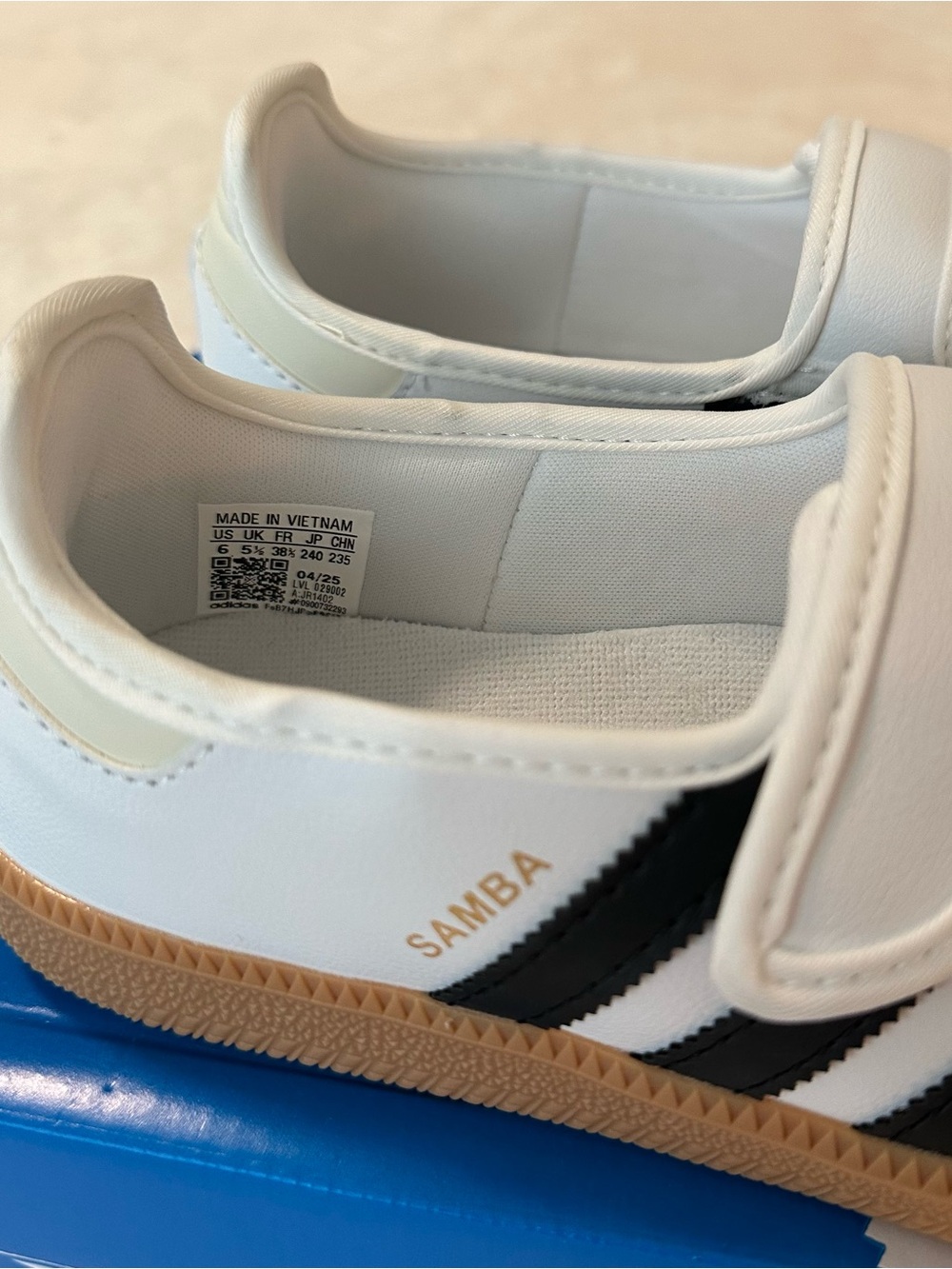 Adidas White Samba Jane Sneakers - Picture 4 of 5